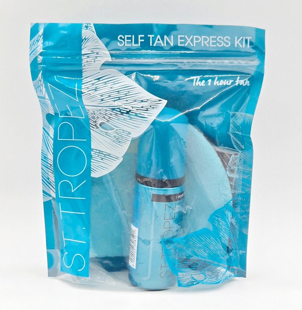 St. Tropez Self Tan Express Kit Travel Size with Velvet Mitt